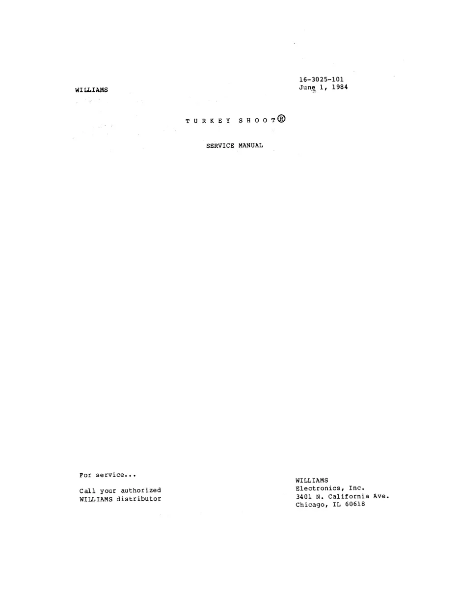 turkey shoot manual|williams|games|.webp