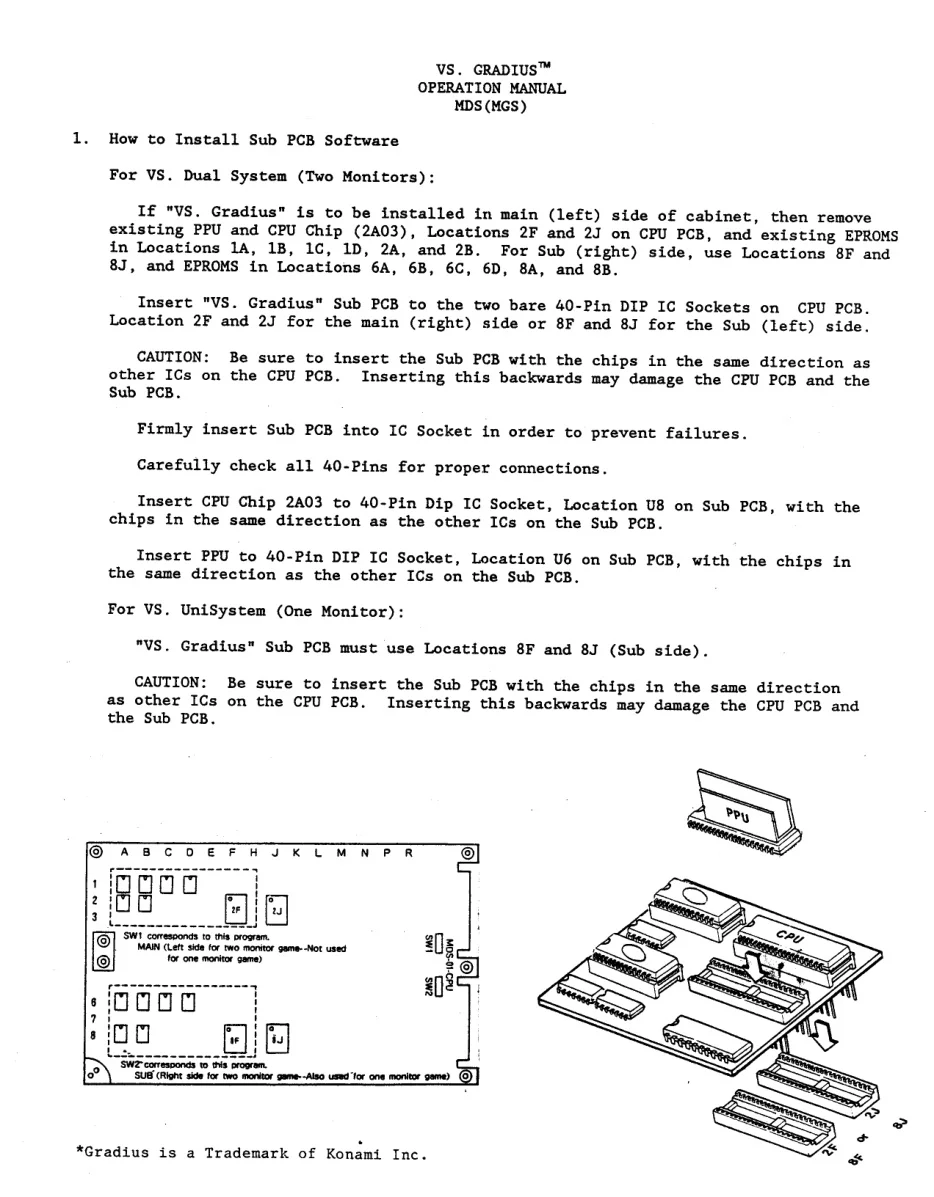 vs gradius manual|konami|games|.webp