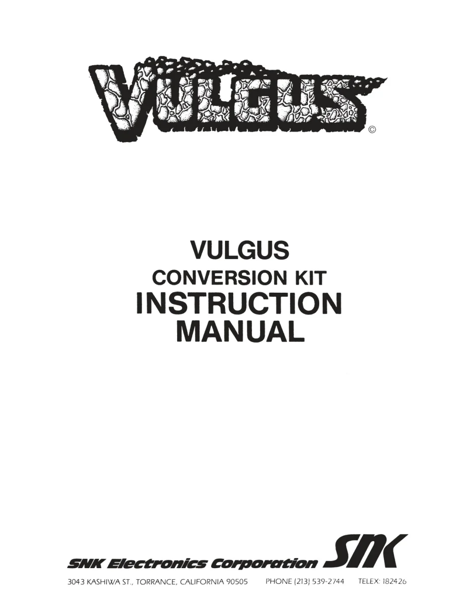 vulgus manual|capcom|games|.webp