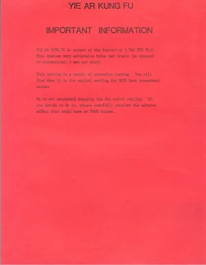 folding yie ar kung fu instruction manual|konami|games|.webp