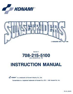 sunset riders manual|konami|games|.webp