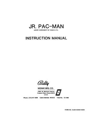 jr pac-man instruction manual|namco|games|.webp