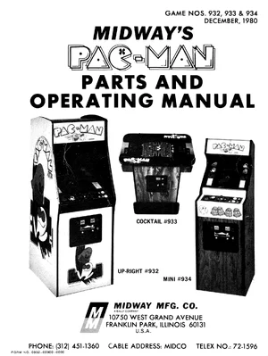 pac-man operation manual|namco|games|.webp