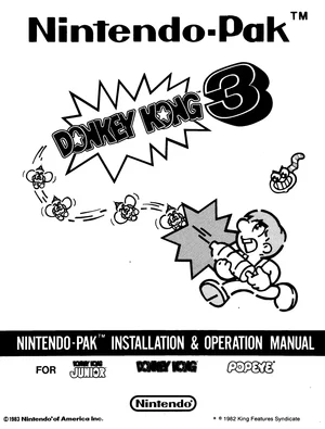 donkey kong 3 manual|nintendo|games|.webp