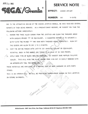 gremlin notes service manual|sega|games|.webp
