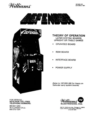 defender theory of operation manual|williams|games|.webp