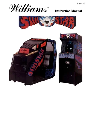 sinistar by electronics inc instruction manual|williams|games|.webp