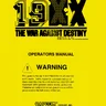 19XX The War Against Destiny operation manual (Capcom)