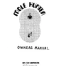 Mole Hunter manual (Data East)