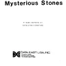 Mysterious Stones manual (Data East)