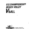 U S Championship Beach Volley V Ball manual (Taito)